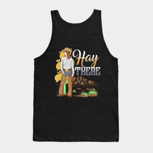 Hay There I Equestrian Pony Horse Lover Tank Top